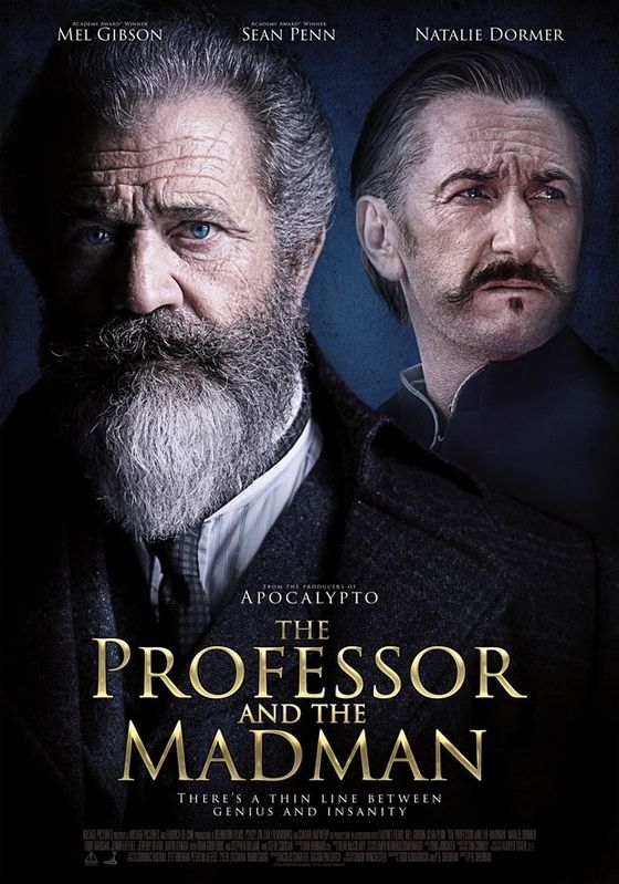 โปสเตอร์ ศาสตราจารย์และคนบ้า (2019)